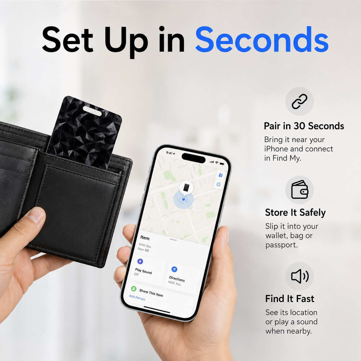 Findly Wallet Tracker Card